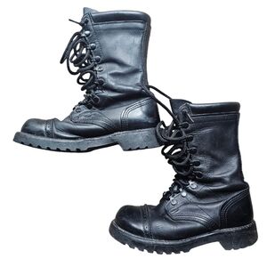 Corcoran black leather steel toe made in USA combat boots‎ size 6.5